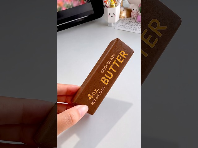 DIY VIRAL Chocolate Butter SQUISHY! 😱DIY Taba Squishy Tutorial #diy #squishy #howtomakesquishy #s...