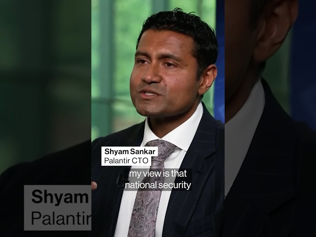 Palantir’s CTO sees Chinese AI models posing economic risk to US#shorts #palantir #ai #china