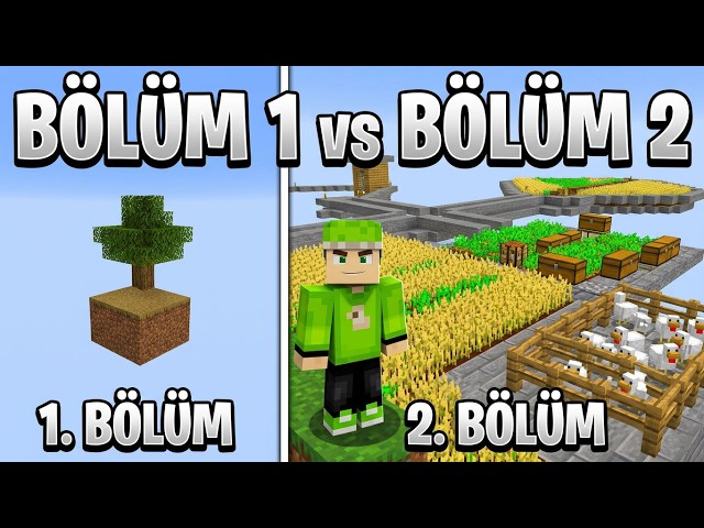 MİNECRAFT AMA SKYBLOCK 2.BÖLÜM