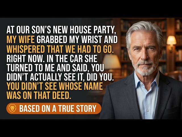 At Our Son's New House Party, My Wife Whispered, "We Have To Go"—What She Said... | Old Lion Stories