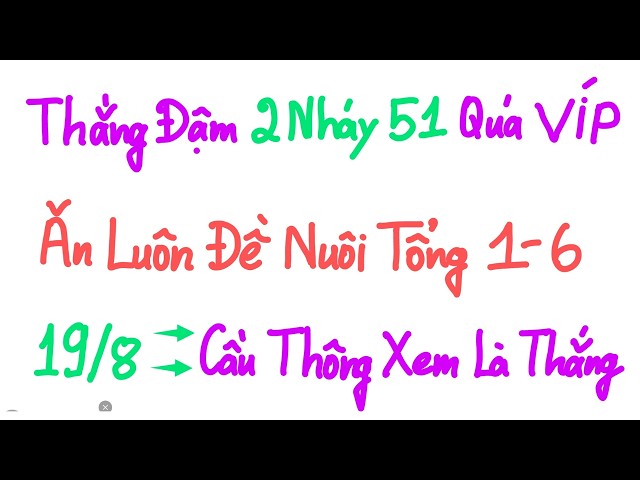 Xổ Số Miền Bắc - Xổ Số Minh Ngọc - KQXS Miền Bắc ngày 19/08/2026, KQXS hôm Nay, XSTT, XSKT