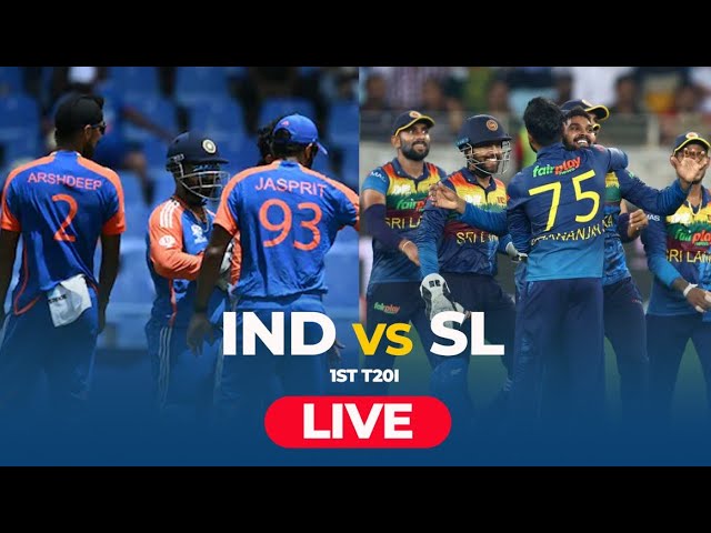🔴Live: India vs Sri Lanka 1st t20 Match Live | IND vs SL Live Match | Live Cricket Match Today