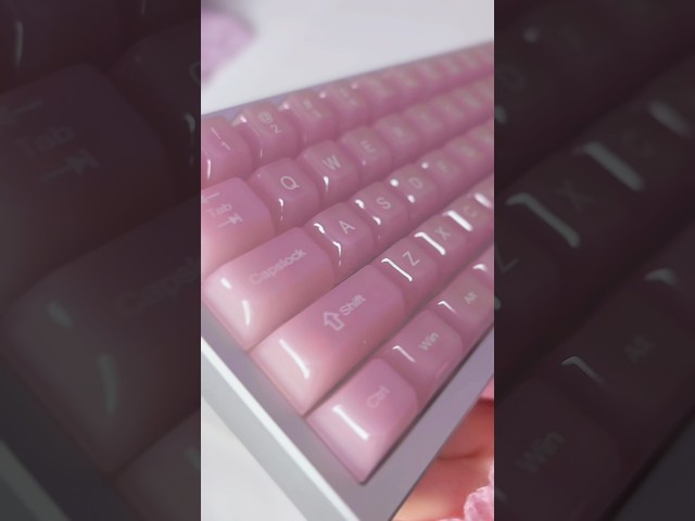 [AD] These keycaps look like Rose Quartz! 🩷[AD] details in description