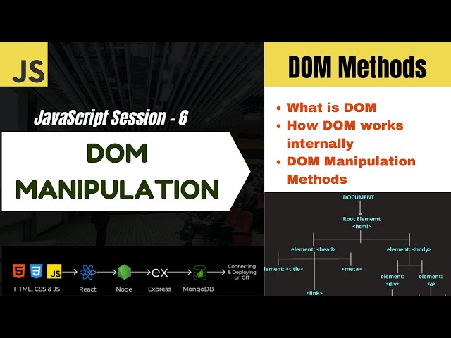 Session6: DOM Manipulation in JavaScript 🔥 | Complete Beginner Tutorial with Examples