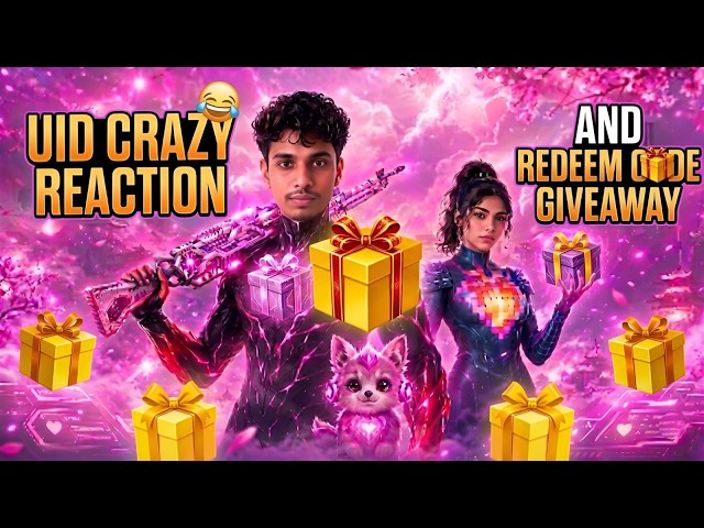 CRAZY UID REACTION & UNLIMITED REDEEM CODE GIVEAWAY 🎁 | FREE FIRE LIVE 💥#freefire #livestream #sho