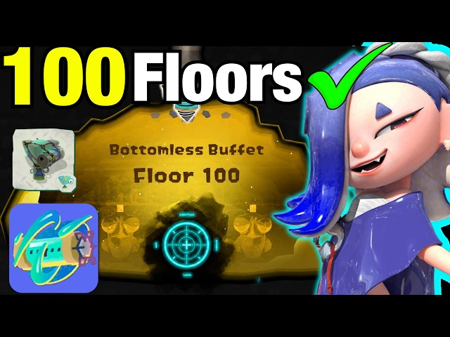 Splatoon Raiders BOTTOMLESS BUFFET How to FINISH 100 FLOORS