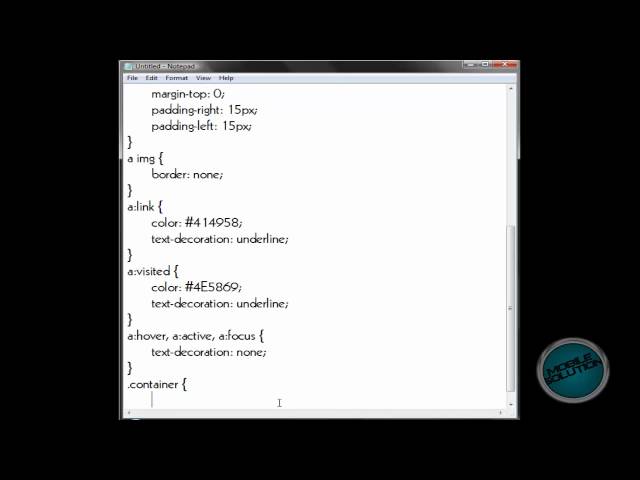 Making a advanced HTML page in Notepad - Part 1