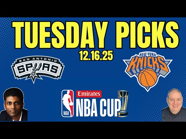 Spurs vs Knicks - NBA Picks - Tuesday 12/16/25 l Craig Trapp & Indian Cowboy NBA Cup Predictions