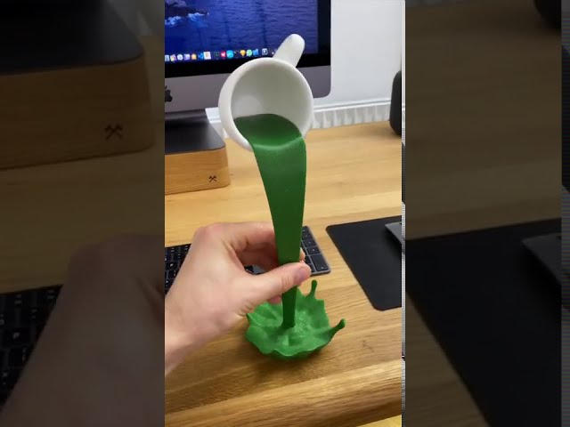 3D Printed Desk Art - Coffee Floating Cup