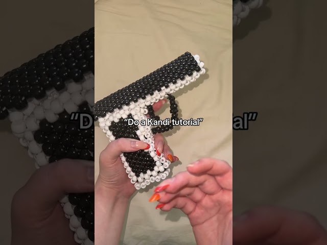“Do a KANDI Tutorial” 😭🔫 | Kandi Gun #kandi #bracelet #kandicuff #kandikid