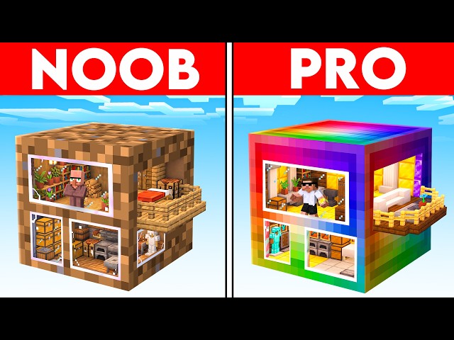 Poor vs Rich Giant Block Battle in Minecraft..