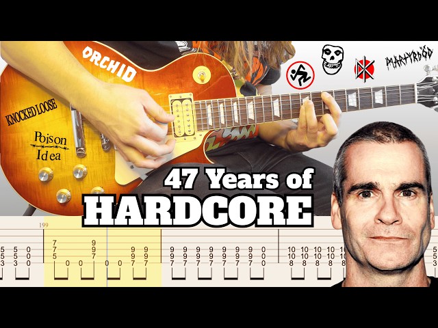 47 Years of HARDCORE Riffs (1979-2026) with Guitar TAB