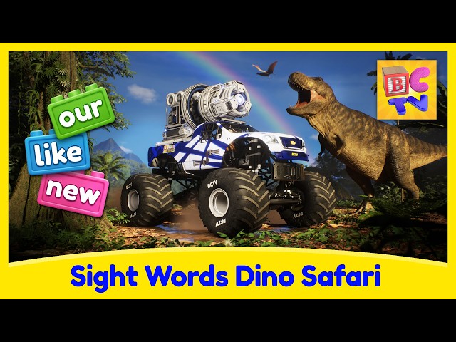Learn Sight Words Pt 2 | Dinosaur Monster Truck Adventure