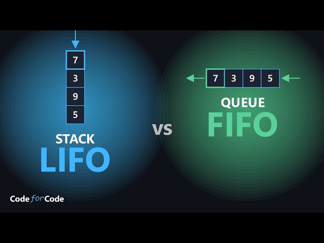 Stacks & Queues, Visually Explained (LIFO vs FIFO)