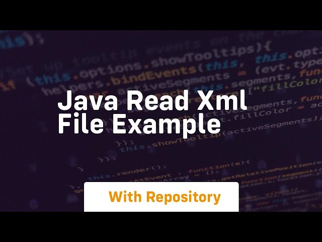 java read xml file example
