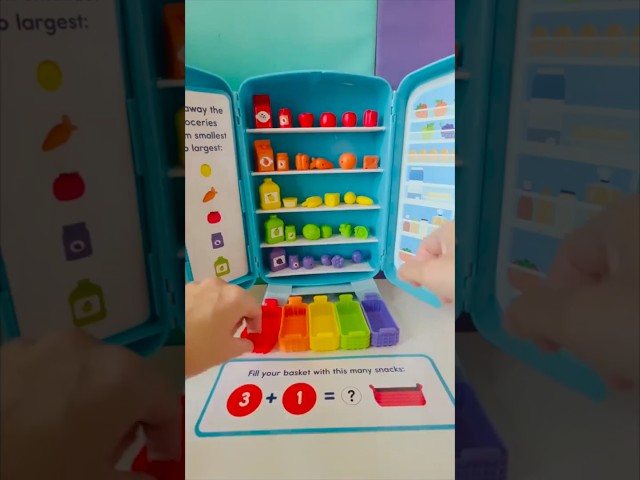 ASMR Toy Unboxing | Unbox Learning Resources Sorting Snacks Mini Fridge #asmrtoys