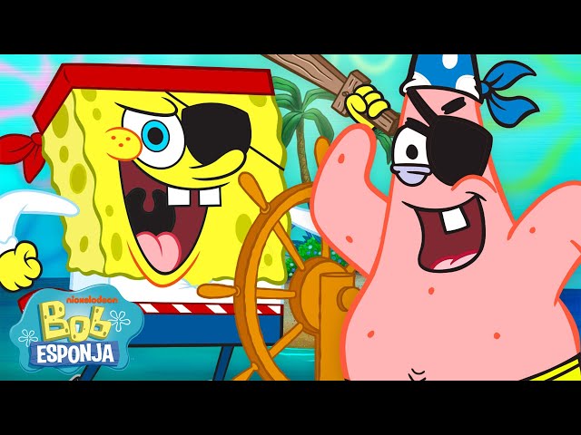 Bob Esponja | 4 horas das aventuras mais malucas do SpongeBob! 🧽⚓ | Bob Esponja em Português