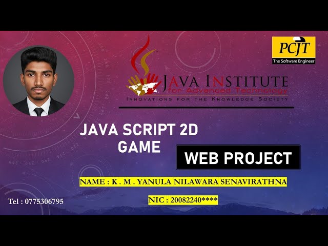 2D Game | JAVA INSTITUTE FOR ADVANCED TECHNOLOGY