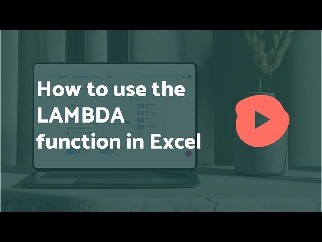 How to use the LAMBDA function in Excel