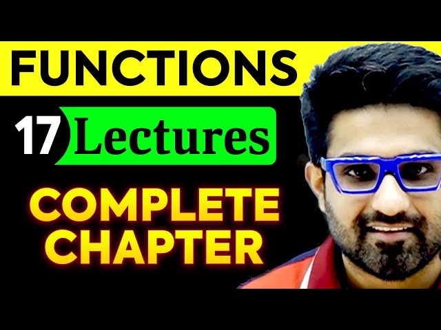 𝙁𝙪𝙣𝙘𝙩𝙞𝙤𝙣𝙨 - Complete 𝗖𝗵𝗮𝗽𝘁𝗲𝗿 𝗶𝗻 𝗗𝗲𝘁𝗮𝗶𝗹 | By Aman Malik Sir