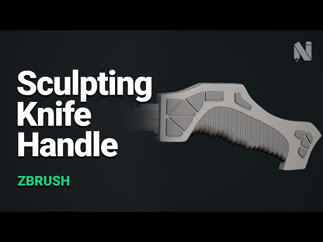 Knife Handle Sculpting in ZBrush | Hard Surface Workflow & Live Boolean Tips