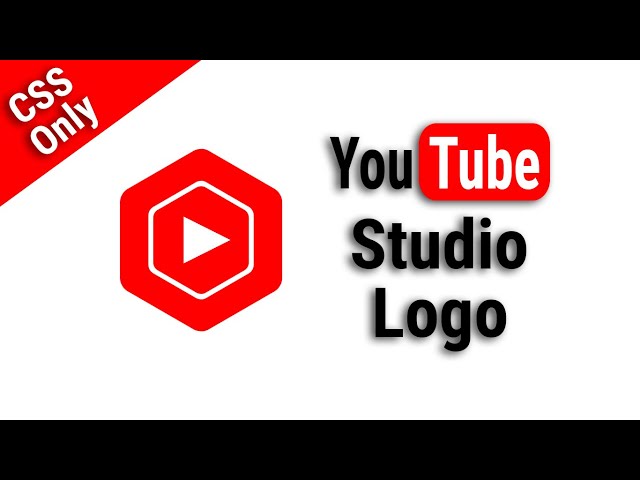 CSS Only New Youtube Studio Logo using HTML and CSS @codehal