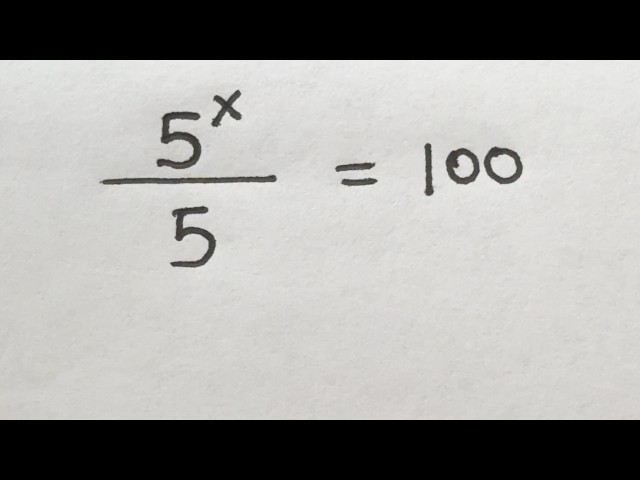 Solve for x in this nice exponential equation | Math Olympiad Mathematics