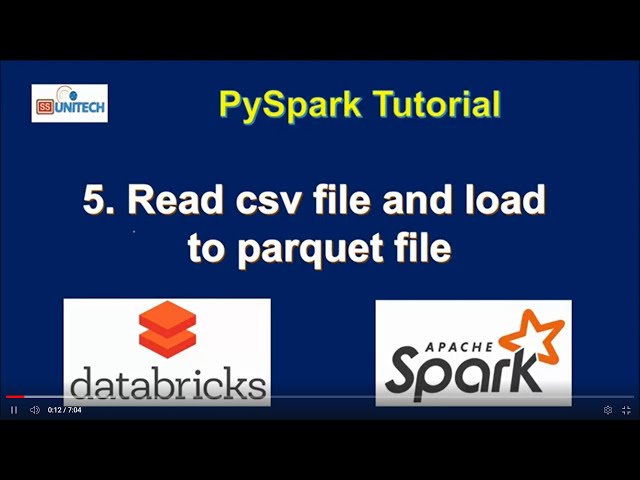 5. read data from parquet file in pyspark | write data to parquet file in pyspark