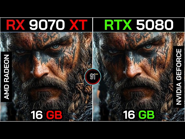 RTX 5080 VS RX 9070 XT+ Ryzen™ 7 9800X3D : TEST IN 10 GAMES