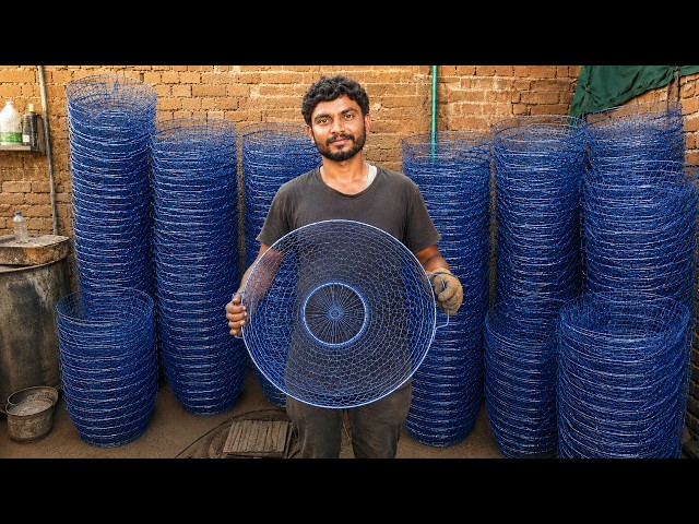 A Clever Way of Making Perfect Metal Wire Baskets | Incredible Mass Production | Amazing Process