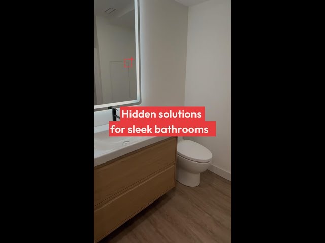 Hidden Plumbing Access for Modern Bathrooms