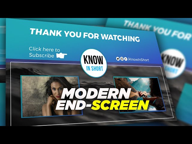 Modern End Screen Animation in Alight Motion Tutorial