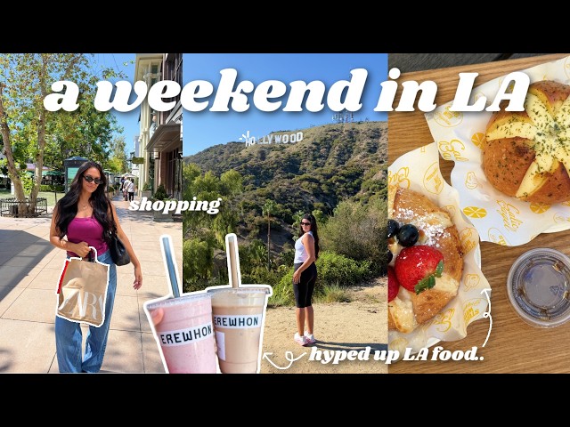 VLOG de un fin de semana en LA: todas las cosas turísticas, mi primer evento, el letrero de Holly...