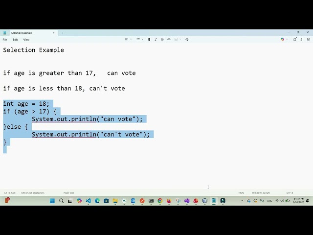 Java Selection Part 3