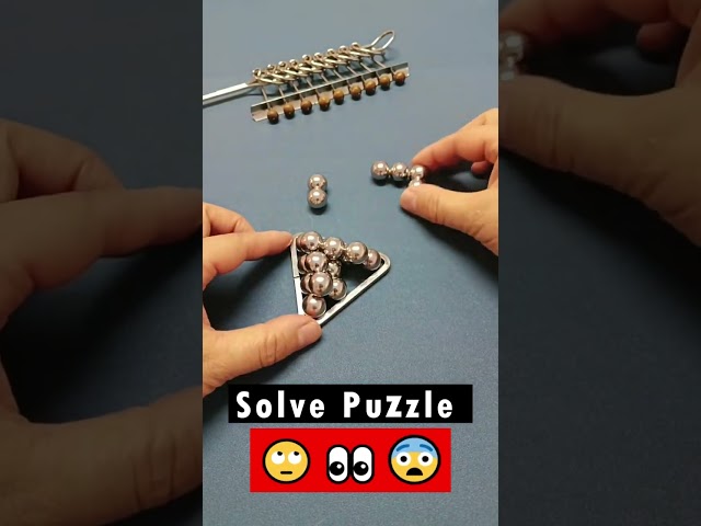 Can you build a Pyramid from metal balls | Puzzle quick sulotion #solve #puzzles #shorts