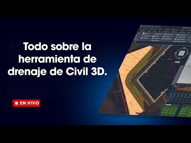 Live #9 Todo sobre la herramienta de drenaje de Civil 3D.