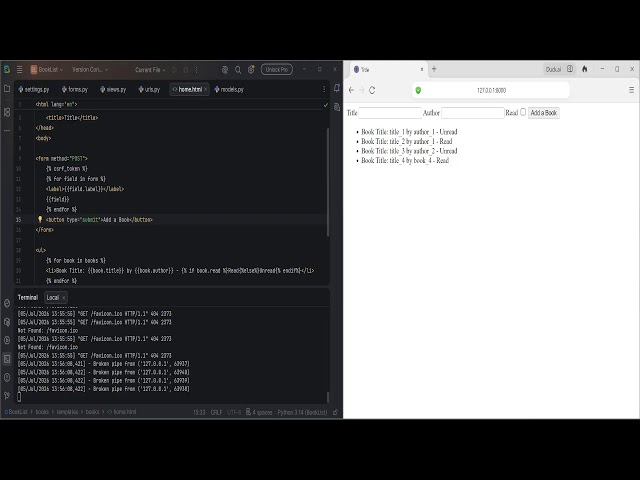 Create a web application using Python and Django Library