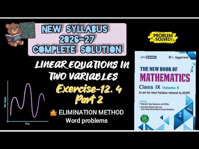 Chapter-12 | Ex-12.4 | Q.6 to 14 solution | class 9 Maths New Syllabus 2026-27 |