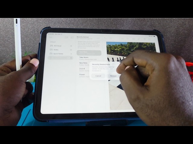 Recover Deleted Notes iPad
