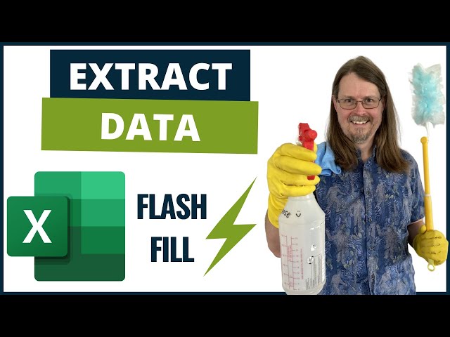 Data Cleaning With Excel - Flash Fill to Extract Data
