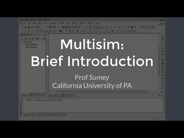 Multisim: Brief Introduction