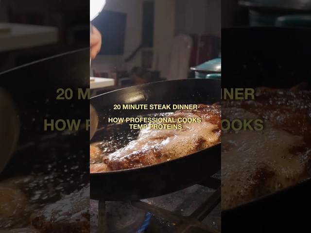 a realistic late night 20 minute steak and potato dinner