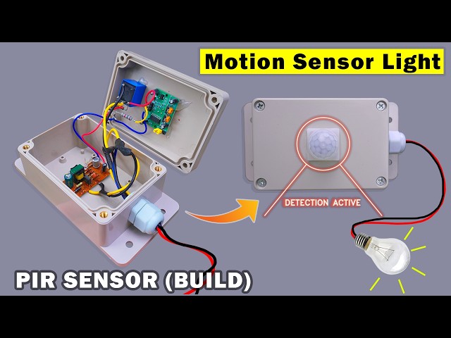 How to make motion sensor light at home using PIR Sensor
