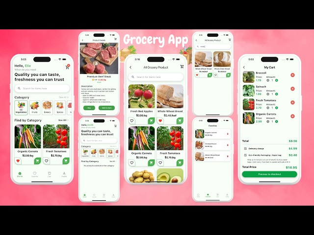 Complete Grocery App with Flutter, Firebase & Provider