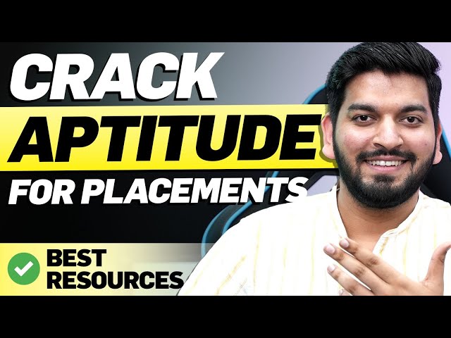 MASTER the APTITUDE Test for PLACEMENTS 🚀 FREE Resources Inside 🔥