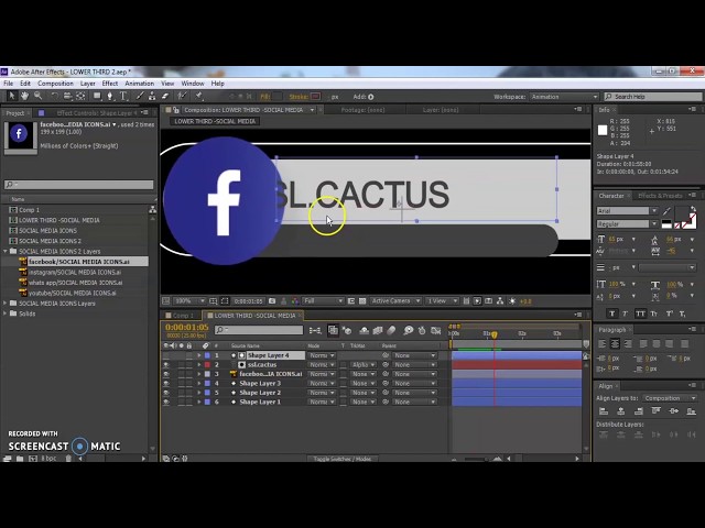 EASY and QUICK  Lower Third animation Tutorial # 2