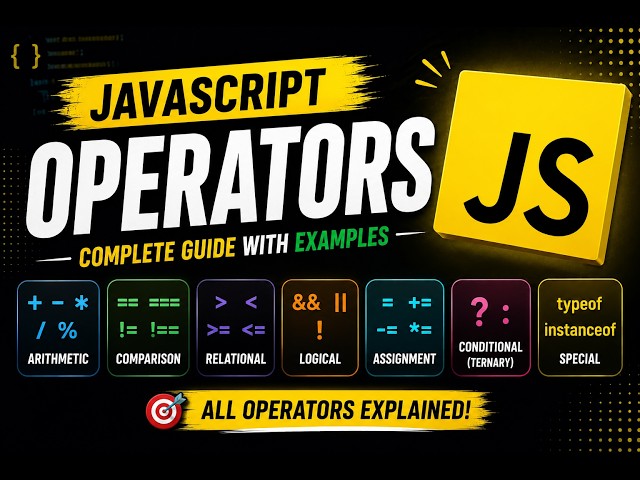 JavaScript Operators Masterclass 🔥 | All Operators Explained with Examples | Day