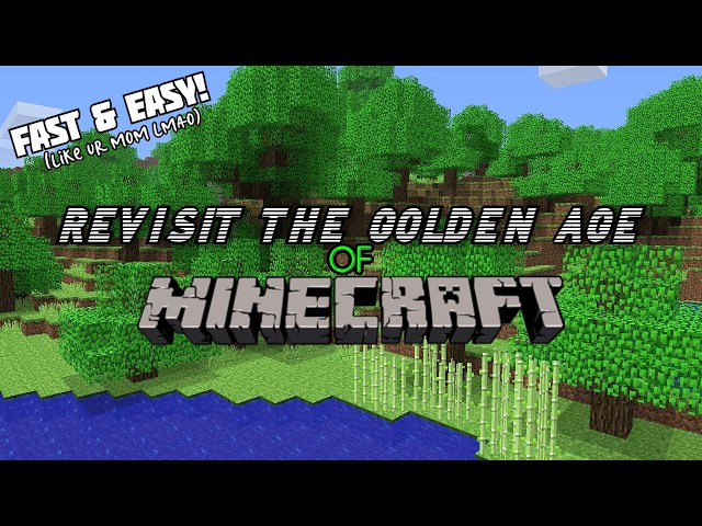 How To Play Old Versions of Minecraft! Alpha & Beta)
