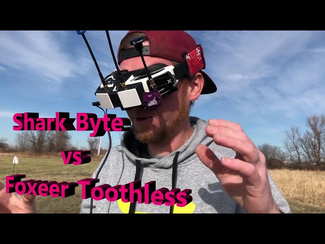 Shark Byte vs Foxeer Toothless - Comparison Video with High Quality Analog Setup