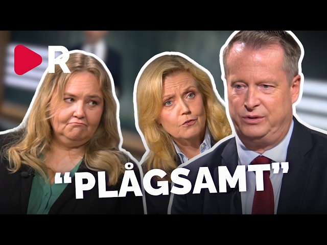 Stelt i SVT när rödgröna partierna är i samma rum för första gången
